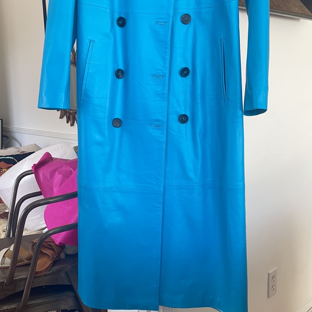 Leather Jacket Blue - Picture 3 of 3